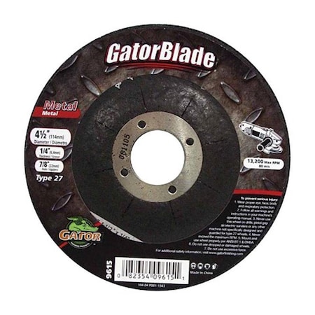 Gator Grit 9615 45 x 025 x 088 in Grinding Wheel 2463826